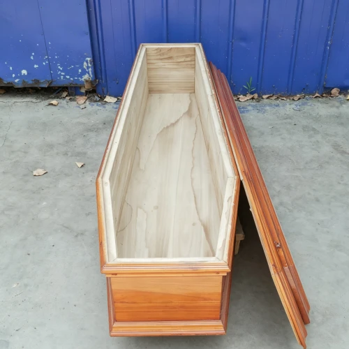 French Style Baby Poplar Wood Coffin