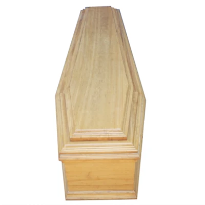 Carved Wooden Coffin